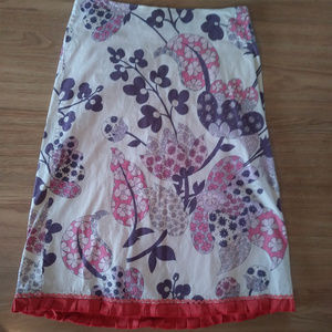 Elevenses Flower Skirt w/ Fringe Size S